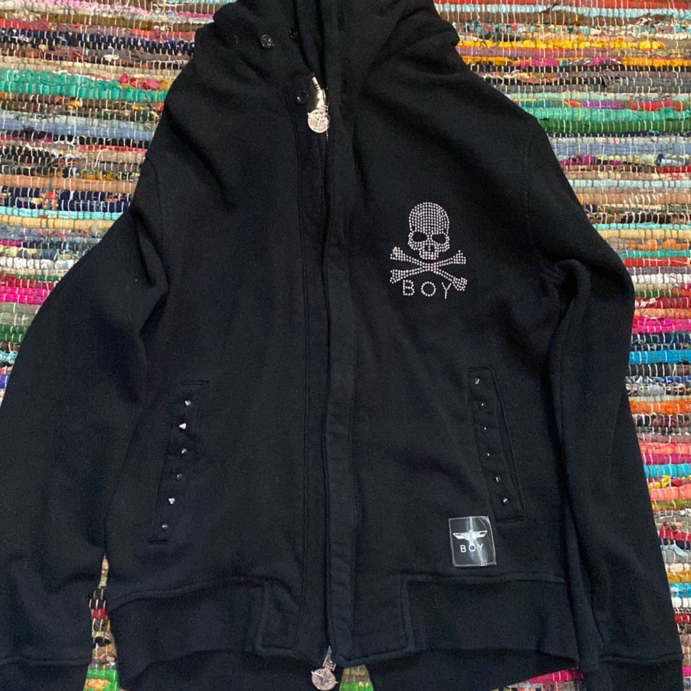 Boy London skull zip up